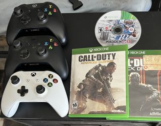 Xbox Controllers And Games Bundle
