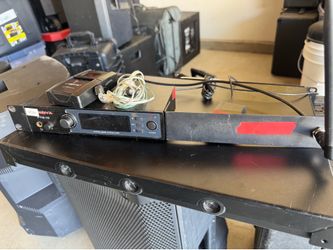 In ear monitor system ready to rack, shure earphones included. Both in great shape. No longer need them.