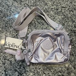 Kipling Cahir Convertible Mini Metallic Backpack 