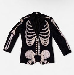 Spirit Halloween black skeleton suit