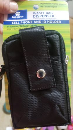 4 (NEW) CELL PHONE AND ID HOLDER FOR WALKING PETS...DOG WASTE BAG $5 each