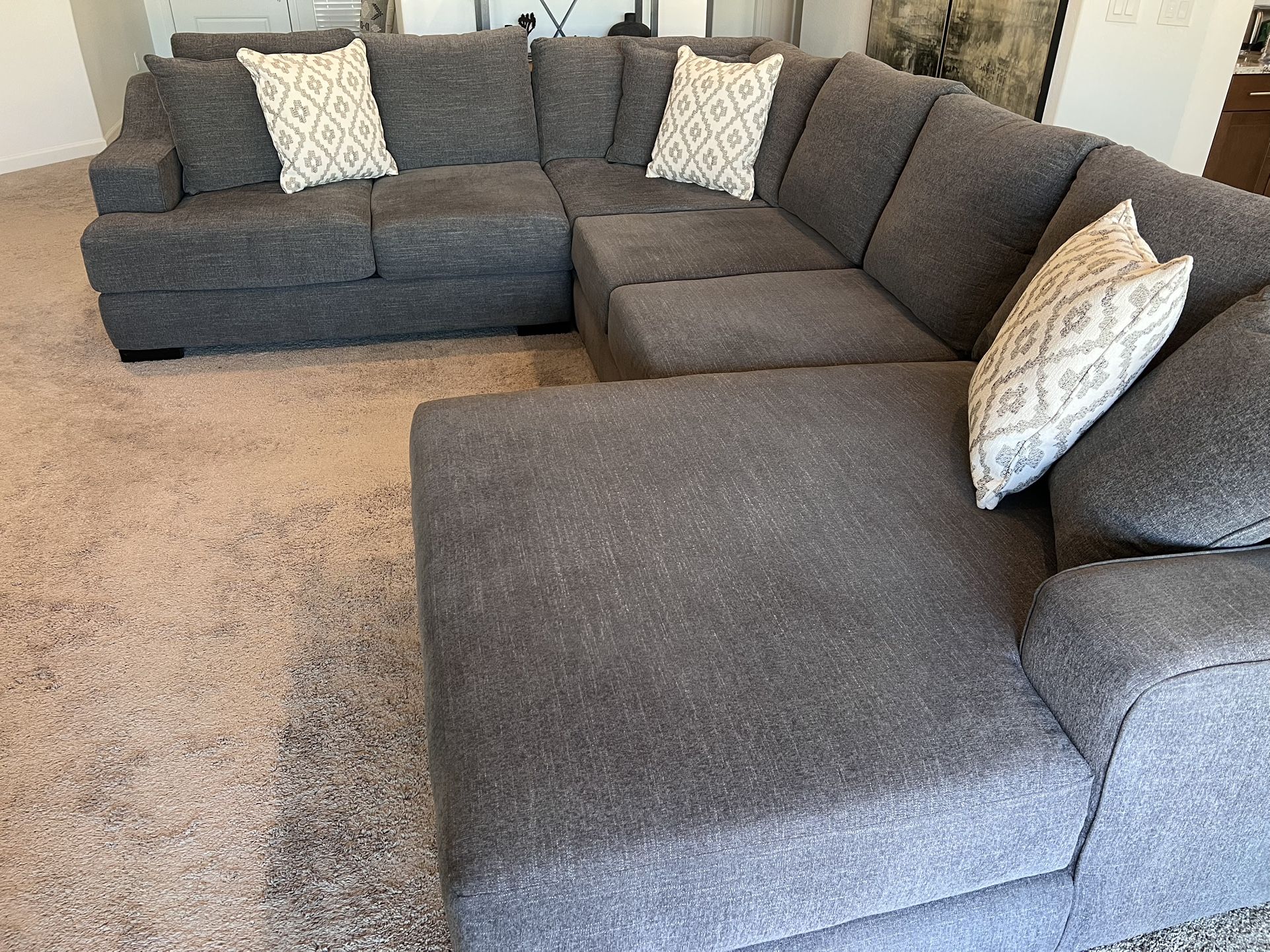 Oversized Gray Sectional Sofa
