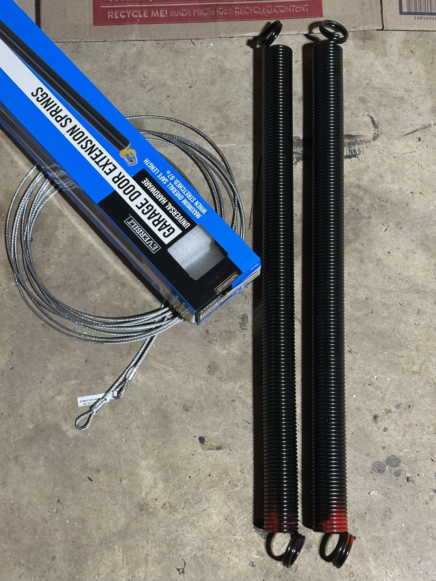 Garage door Extension Springs Plus cables