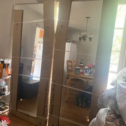 Clear Mirror Closet Doors