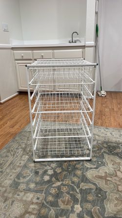 Elfa container store wire storage