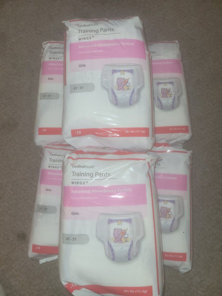 Training Diapers Pants Girls Size 4-5