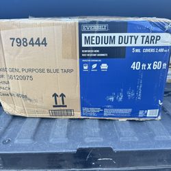 40 ft. x 60 ft. Blue Medium Duty Tarp