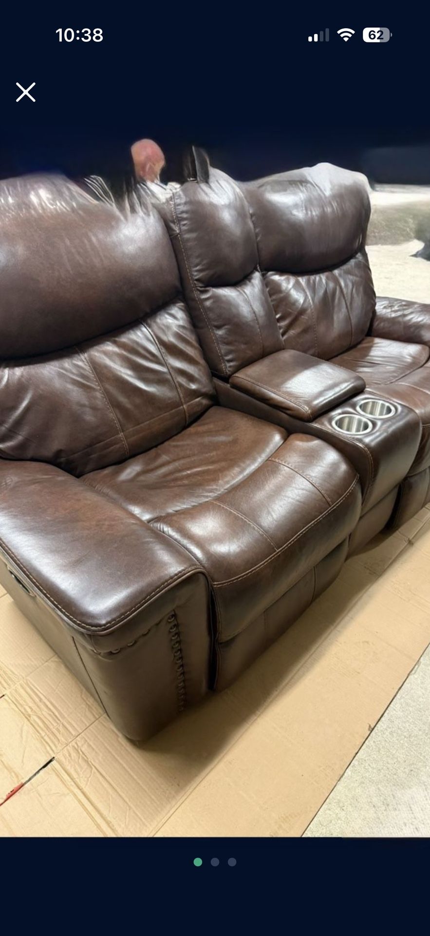 Leather Loveseat Sofa