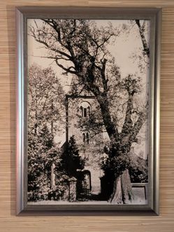 Framed Jamestown Virginia  Church Tower Print
