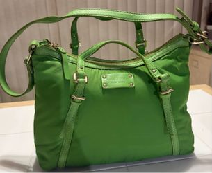 Kate Spade New York Green Nylon Satchel Bag