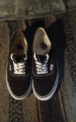 Vans Black on White