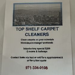 TOP SHELF CARPET CLEANING!