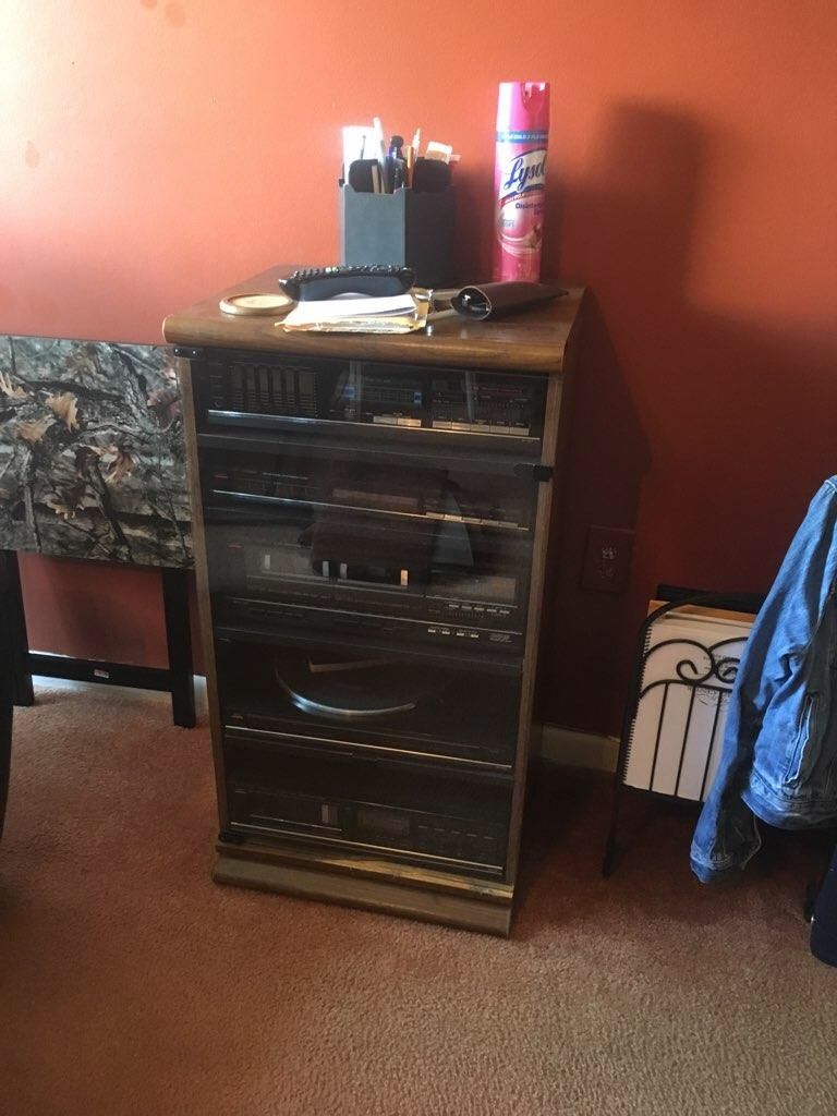 Fisher Studio-Standard Stereo System in Cabinets with Speakers