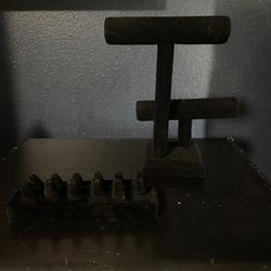 Black Velvet Lined Jewelry Display