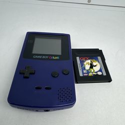Nintendo Game Boy Color Pokémon Grape Console Tested With Gex Game