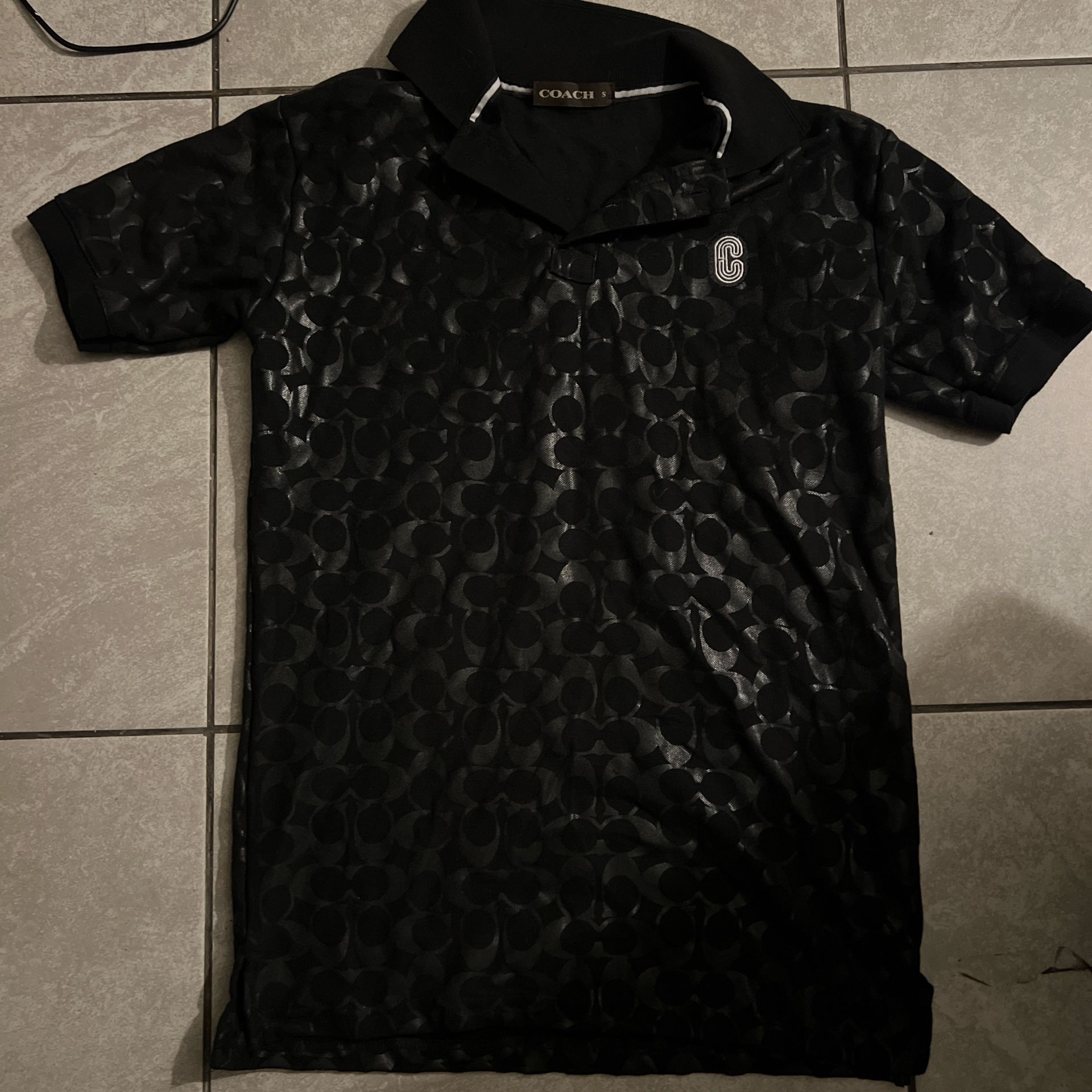 Black coach polo