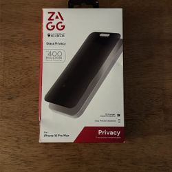 Zagg Invisible Shield Privacy Screen Protector iPhone 16 Pro Max