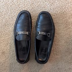 Prada Men Slip On (Black Leather) 