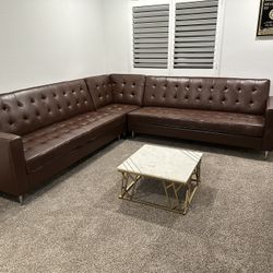 Leather Couch Sectional