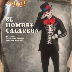 Halloween Costume EL hombre Calavera