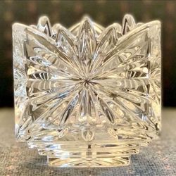 Mikasa Fire Blossom Triangle Crystal Candle Holder