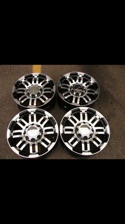 ----- 18" POLISHED 8-LUG CHEVY DODGE WHEELS -----