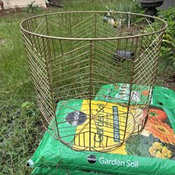 Like New Large Gold Tone Basket