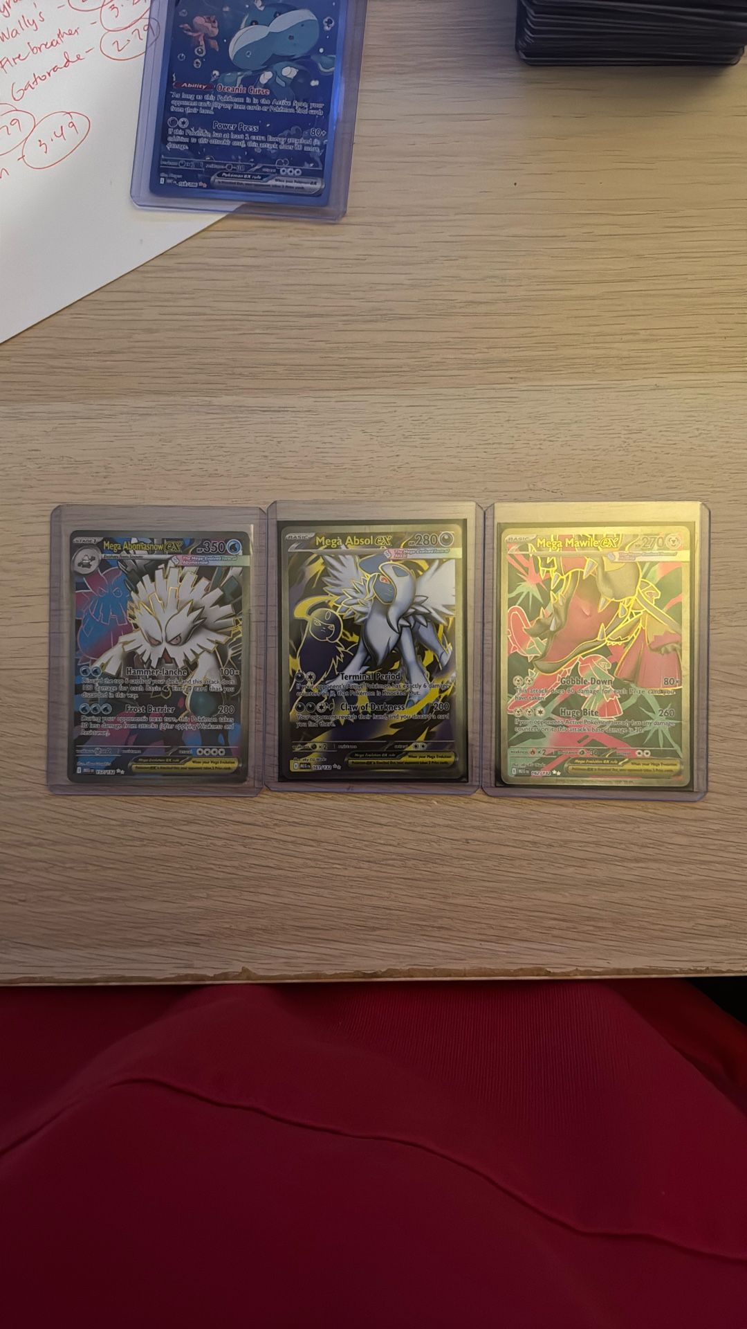 Mega Abomasnow Ex, Mega Absol Ex, Mega Mawile Ex- Pokemon