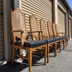 Vintage Upholstered Dining Chairs