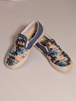 Vans Hawaiian Island Themed Youth Size 2.5 Shoes