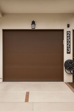 BEST PRICE! New! Dark Brown 8X7 Garage Door, Install Free - Hurricane Proof Now