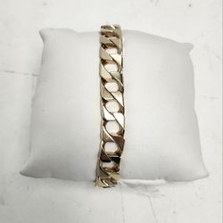 14kt Gold Curb Link Bracelet 42.7G 9"