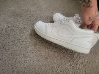 All white jordan 1