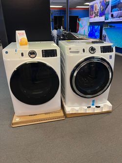 GE WHITE WASHET AND DRYER SET