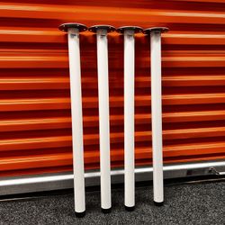 Set of 4 IKEA ADILS White Table Legs – 27.5" – Bushwick Pickup