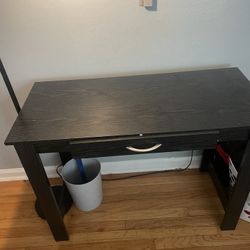 Black wood  desk 