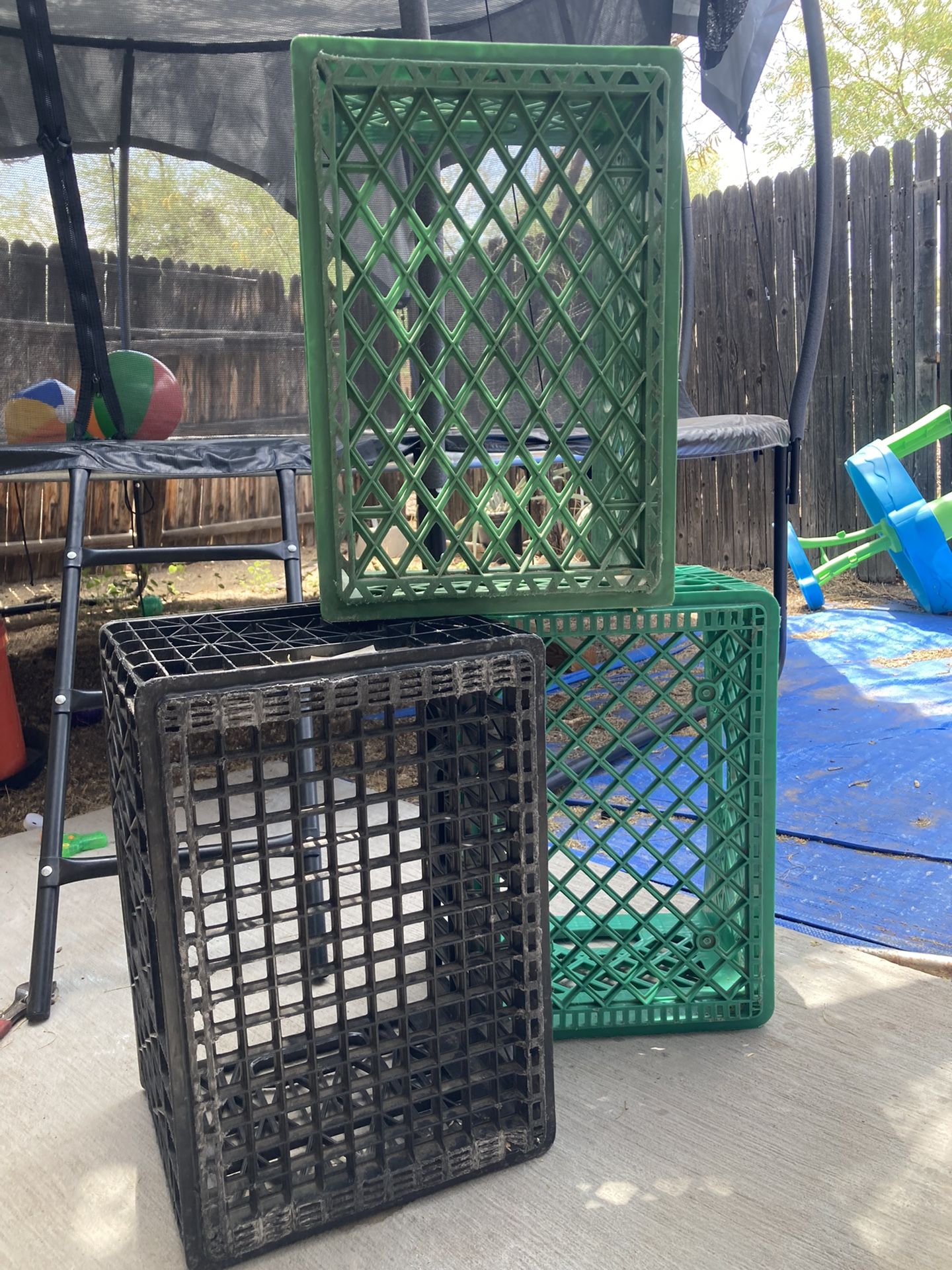 Milk crates/ Plastic boxes