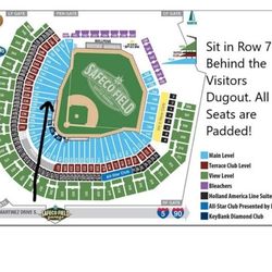 2024 Seattle Mariners Premier Padded Seats Tickets 