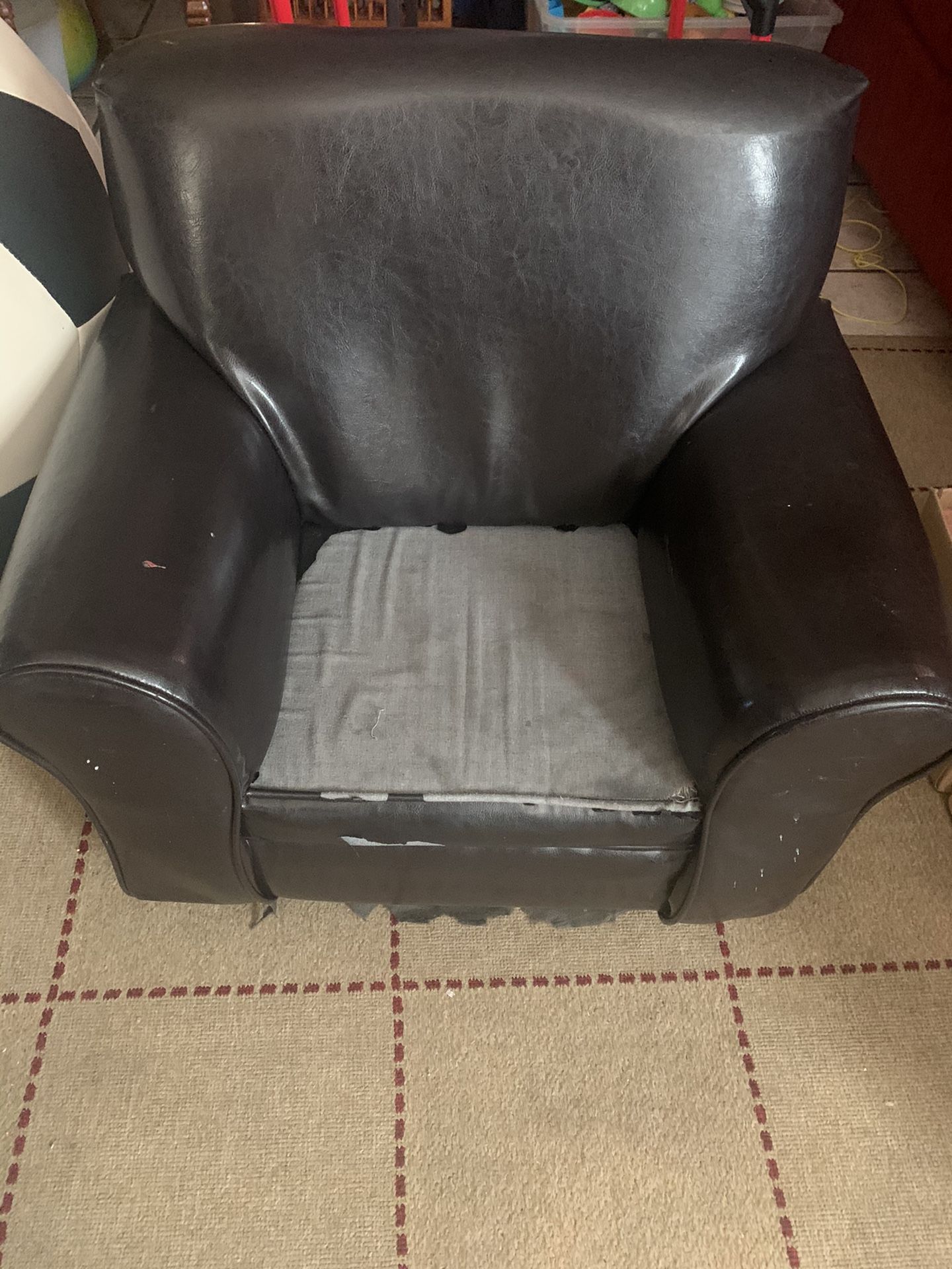 Kids leather seat