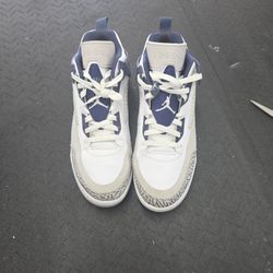Air Jordan Spizike Low 'White Midnight Navy' Size 13