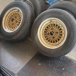4 Great Enkie Apache  lV 14x6 with Nice Tires 4x114.3   Corolla Corona starlet crown rx7 rx3 4age 4ac 3tc 2tc te72 te51 te31 te30