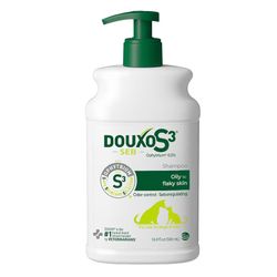 Douxo S3 Seb Shampoo, Contains 0.5% Ophytrium, Odor Control & Seboregulating, For Oily to Flaky Skin, Seborrhea, For Dogs and Cats, 16.9 fl. oz. (500m