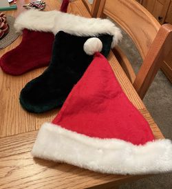 Santa Hat And Stockings