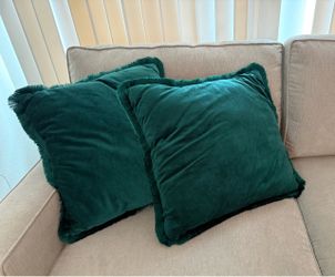 Green Decorative Pillows x 4
