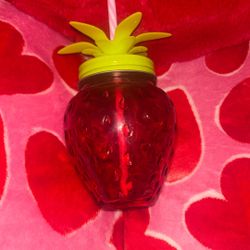 Strawberry Glass Cup 