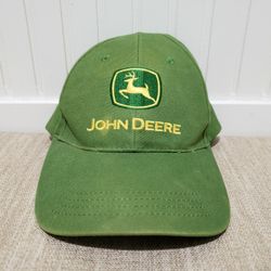 JOHN DEERE 100% Cotton Nothing Runs Like A Deere Adjustable Hat (OSFA) Green