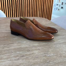 Croc Leather Dress Loafers 