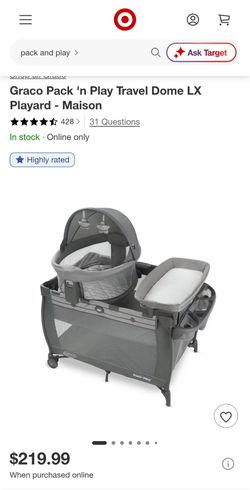 Graco pack n play travel dome lx playard
