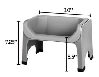 $10 FLUFF TROUGH ELEVATED DOG BOWL RETAILS $65 MES