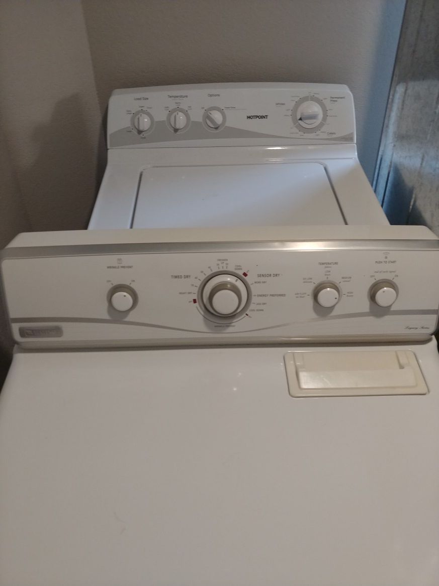 Hotpoint Washer & Maytag Dryer